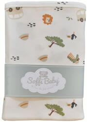  Soffi Baby takaró pamut dupla safari zöld 80x100cm - babycenter-online