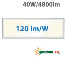 spectrumLED LED panel (1200 x 300 mm) 40W - természetes fehér, 120 lm/W, backlite panel (SLI035059NW_PW)