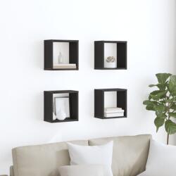 vidaXL Falra Szerelhető Polcok Fekete tölgy Szerelt fa 26 x 15 x 26 cm (875181)
