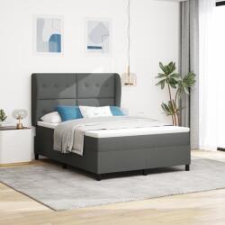 vidaXL Boxspring Ágy Matrac Készlettel - Sötétszürke, 160x200 cm Szövet (3340572)