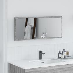 vidaXL Fürdőszobai Tükör LED Fénnyel Szürke Sonoma 90x8, 5x37 cm (822818)