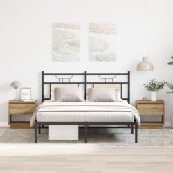 vidaXL Éjjeli szekrény 2 db Artisan tölgy 45x34x47 cm Műanyag (863336)