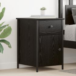 vidaXL Éjjeli szekrények 2 db Fekete tölgy 40x42x60 cm Szerelt fa (875785)