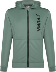 PUMA Fit dupla kötésű férfi edzőpulóver L zöld