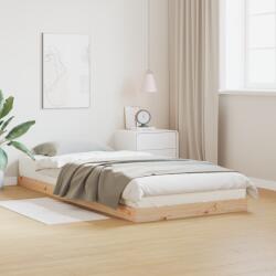 vidaXL Padlószintű Ágykeret 100x210 cm Tömör Fa Fenyő (869736)