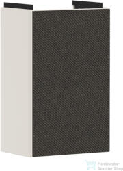 Hansgrohe XEVOLOS E 57, 5x34x24, 5 cm-es 1 ajtós, jobbos fali szekrény mosdó nélkül, matt homok/textil sötétszürke 54170660 (54170660)