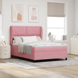 vidaXL Rózsaszín Párnázott Boxspring Ágy Matrac 140x200 cm (3340987)