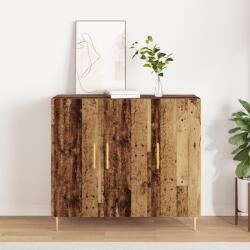vidaXL oldalajtó régi fából, 90x34x80 cm, tömör újrahasznosított (869076)