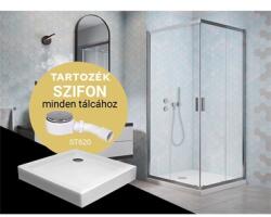 H2O Comfort C Fekete 90 Zuhanykabin + Nero C 90 Zuhanytálca + St620 Szifon (h2o-10904)