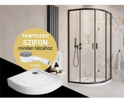 H2O Comfort A Fekete 90 Zuhanykabin + Nero A 90 Zuhanytálca + St620 Szifon (h2o-10902)