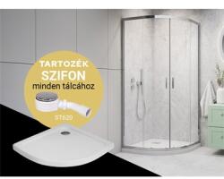H2O Comfort A 90 Zuhanykabin + Slim Nero A 90 Zuhanytálca + St620 Szifon (h2o-10901)
