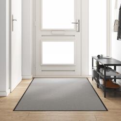 vidaXL Ajtószőnyeg - Szürke téglalap 120x300 cm (4100775)