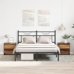 vidaXL Éjjeli asztal 2 db Régi fa 45x34x44, 5 cm Készített fa (863354)