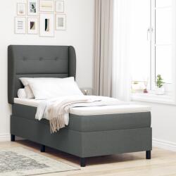 vidaXL Boxspring Ágy Matrac Közép Szürke 100x200 cm Szövet (3340551)