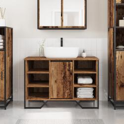 vidaXL Fürdőszobai Mosdószekrény Régi Fa 91x35x60 cm Felületkezelt Fa (869183)