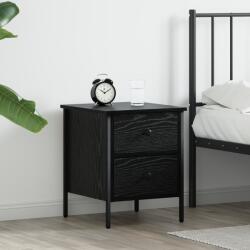 vidaXL Éjjeli Szekrény Fekete Tölgy 40x42x50 cm Szerelt Fa (871248)