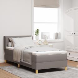 vidaXL Box Spring Ágy Matraccal Taupe 100x200 cm Szövet (3341283)