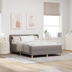 vidaXL Box Spring Ágy Matrac Karamell 140x200 cm Kárpit (3341234)