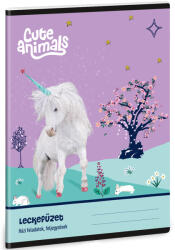 Ars Una Ars Una: Cute animals Unikornis mintás leckefüzet 38 lapos A/5 (50844487) - jatekshop