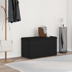 vidaXL Tárolópad Fekete Tölgy 80x40x45 cm Mérnöki Fa (862984)