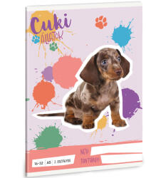 Ars Una Ars Una: Cuki Állatok - Harlekin tacskó 2. osztályos vonalas füzet A/5 16-32 (53594969) - jatekshop