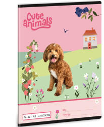 Ars Una Ars Una: Cute Animals - Doggie 2. osztályos vonalas füzet A/5 16-32 (53594587)