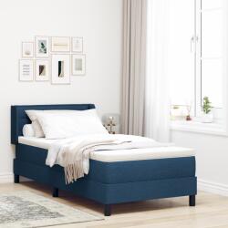 vidaXL Box Spring Ágy Matraccal Kék 90x200 cm (3341026)