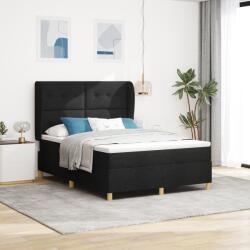 vidaXL Felfújható Ágy Zsebtavas Matraccal Fekete 140x200 cm Szövet (3340755)