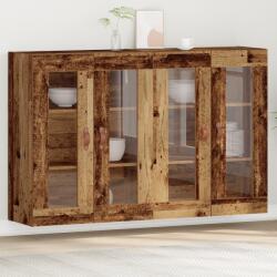 vidaXL Falra Szerelhető Szekrények 2 db Régi Fa 69.5x34x90 cm Mérnöki Fa (3334299)