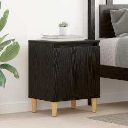 vidaXL Fekete Tölgy Éjjeli Asztal Fekete tölgy Szerelt fa 40 x 30 x 50 cm (875106)