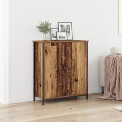 vidaXL Szekrény Régi Fa 70x30x80 cm Feldolgozott Fa és Acél (862973)