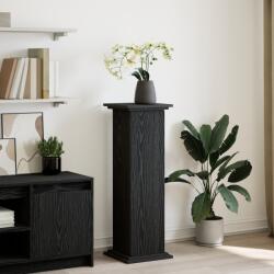 vidaXL Kiállító Állvány Tárolóval Fekete Tölgy 31x30x90 cm Mérnöki Fa (869245)