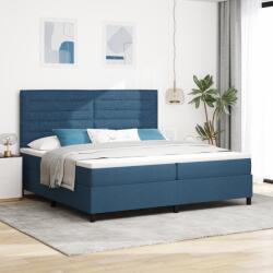 vidaXL Box Spring Ágy Matraccal Kék 200x200 cm Szövet (3339342)