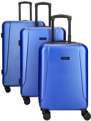 Enrico Benetti Edmonton kék 4 kerekű 3 részes bőrönd szett (Edmonton-szett-kek-21002088-03)