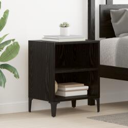 vidaXL Éjjeli Szekrények 2 db Fekete Tölgy 40x30x50 cm Mérnöki Fa (875103)