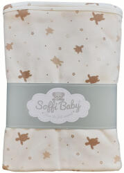 Soffi Baby Baby takaró pamut dupla teknős bézs 80x100cm - babamarket