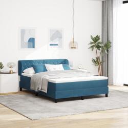 vidaXL Boxspring Ágy Matrac nélkül Sötétkék 140x200 cm Álomszövet (3340338)