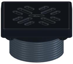 HL HL3910G Rácstartó magasító d 146mm, 175x175mm öntöttvas ráccsal és 190x190mm öntöttvas kerettel (HL3910G)