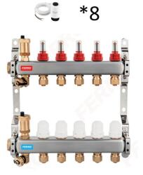 Ferro 8 körös osztó gyűjtő Danfoss TWA motorral (SN-RZPU08S+088h3142) (xxl)