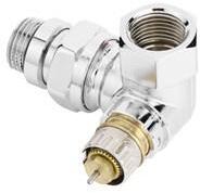 Danfoss Radiátorszelep integrált előbeállítással, térsarok, króm RA-NCX 1/2'' (013G4240)