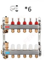 Ferro 6 körös osztó gyűjtő Danfoss TWA motorral (SN-RZPU06S+088h3142)