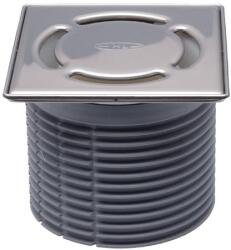 HL HL3000Pr Rácstartó d 110, 121x121mm "KLICK-KLACK" rendszerű nemesacél kerettel, 115x115 nemesacél ráccsal, "Primus"bűzzárral