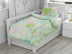  SZÍNES ALMA zöld pamut baba ágyneműhuzat