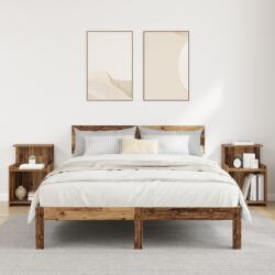 vidaXL ágyas szekrények 2 db Öreg fa 40x35x60 cm Mérnöki fa (875135)