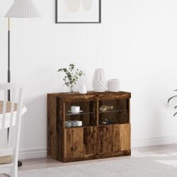 vidaXL Oldalfal LED világítással Régi Fa 81x37x67 cm (863030)