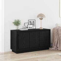 vidaXL Oldalszekrény Fekete Tölgy 102x35x55 cm Mérnöki Fa (862816)