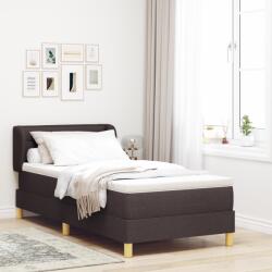 vidaXL Bokszrugós Ágy Matrac Kávébarna 90x200 cm Szövet (3340132)