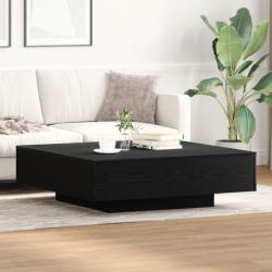 vidaXL Fekete Tölgy Dohányzóasztal 100x100x31 cm Mérnöki Fa (863005)