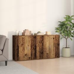 vidaXL 2 db oldalnézet régi fa 79x38x80 cm mérnöki fa (3334308)
