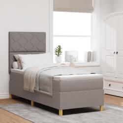 vidaXL Box Spring Ágy Matraccal Taupe 80x200 cm Szövet (3339655)